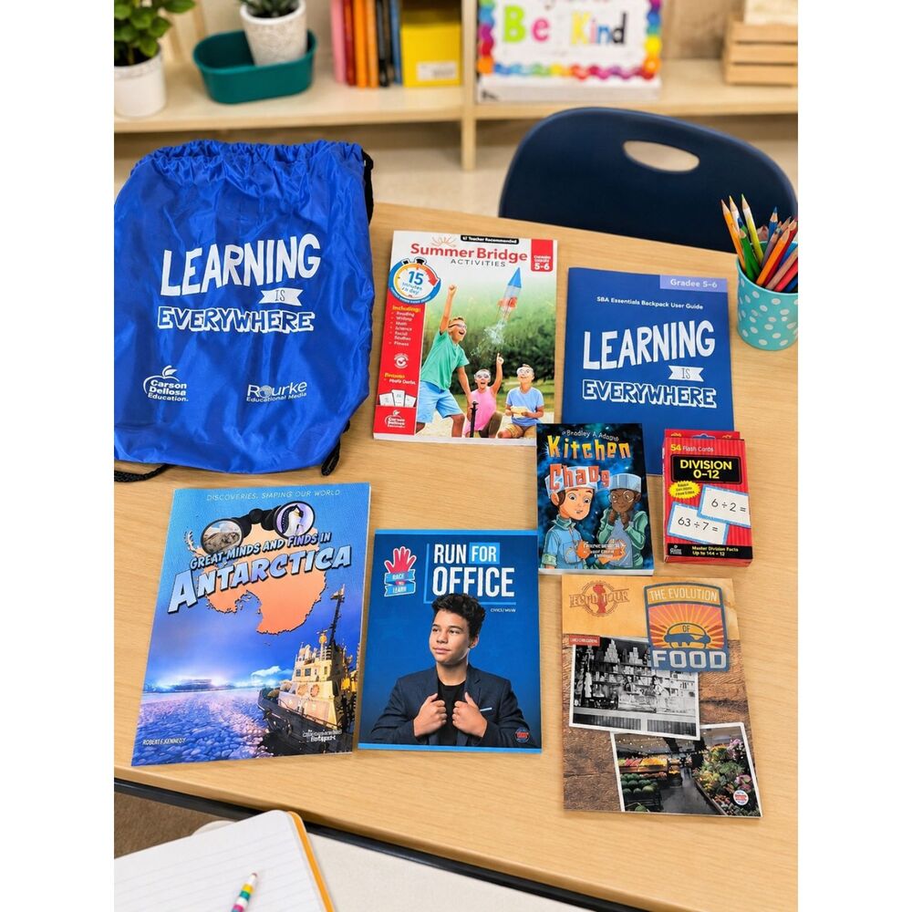 School Bundle Grades 5-6: Math, Geography, Literature, Science Supplements